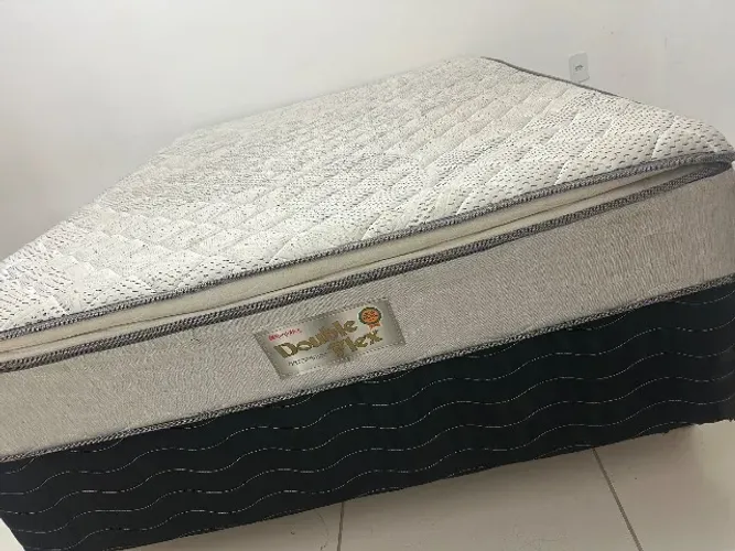 Cama Box Casal Reconflex Double Flex Pillow 1,38m Conservado