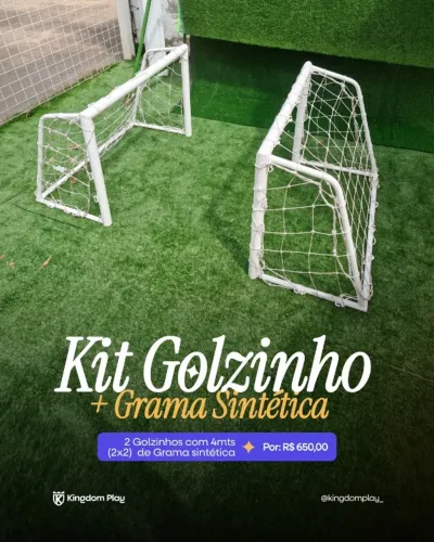 KIT GOLZINHO COM GRAMA SINTETICA