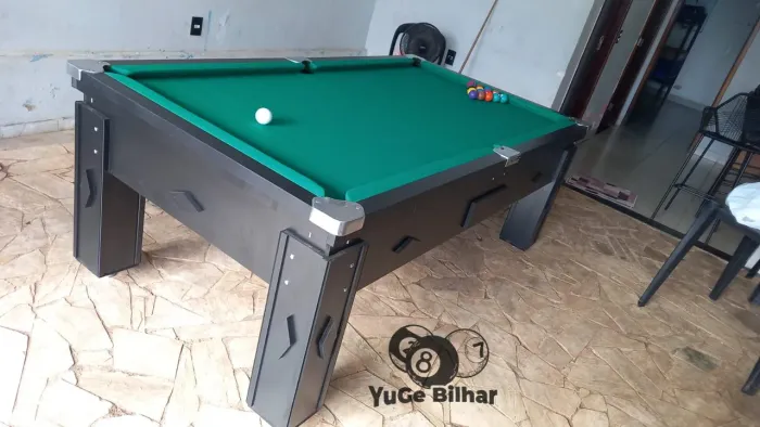 Mesa de sinuca mesa de bilhar a melhor da região com campo de ardósia