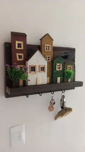 Porta-chaves rústico