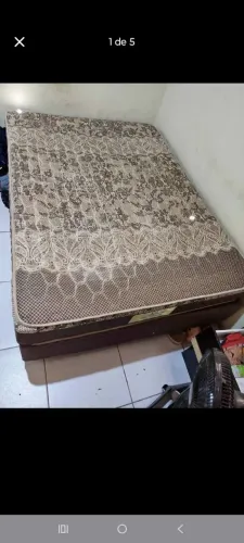 Cama box casal base e colchão 490