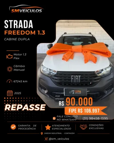 Fiat Strada Freedom 1.3 Flex 8V CD 2025
