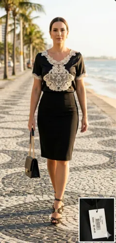 Blusa satin com renda gripir e tule NOVA Com Etiqueta (Original R$ 199 por 99)