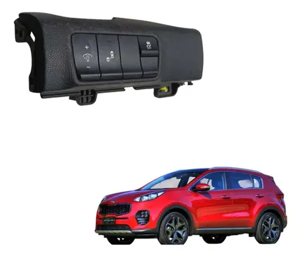 Moldura Botão Comando Luz Painel Kia Sportage 2018