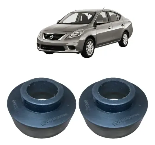 2 Calço Espaçador Mola Traseira Nissan Versa 32mm 2012a 2019