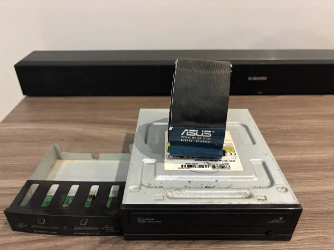 Kit Peças PC Antigo - Gravador DVD Samsung + Leitor Cartões USB + Cabo ASUS IDE