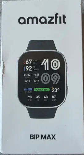 Relógio Amazfit Bip Max Smartwatch IOS Android A2568 Silver - Original