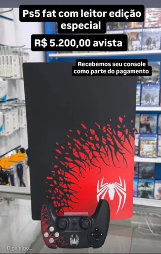PS5 edição especial homem aranha