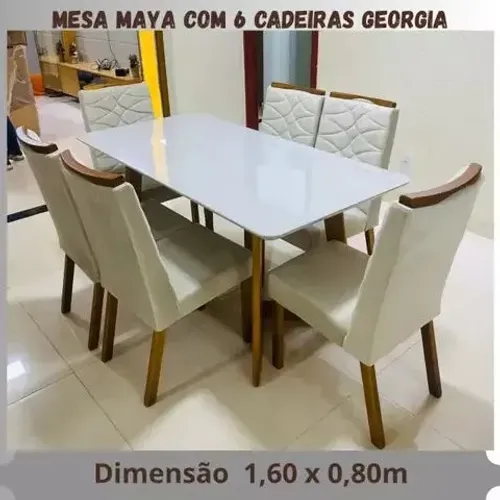 Mesa Maya c 6 cadeiras Georgia 
