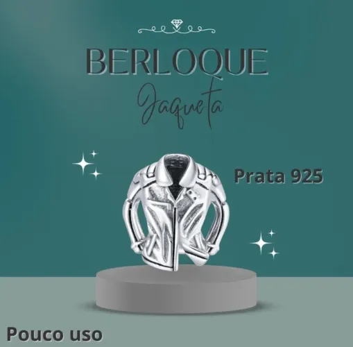 Berloque Jaqueta em prata 925