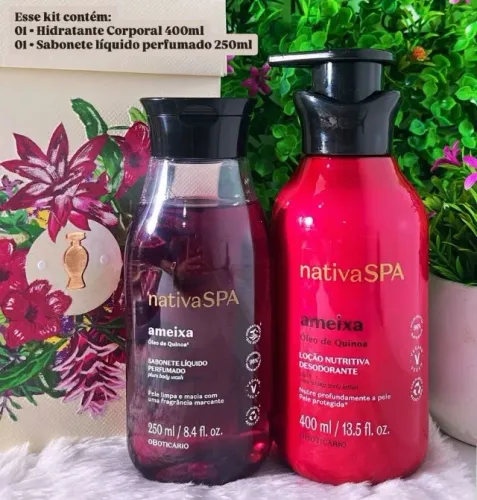 Presente Ameixa Nativa SPA. Kit Boticário. Original e lacrado. Faço entregas.