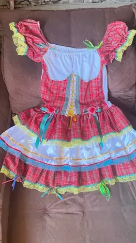 Vestido festa junina adulto TAM G