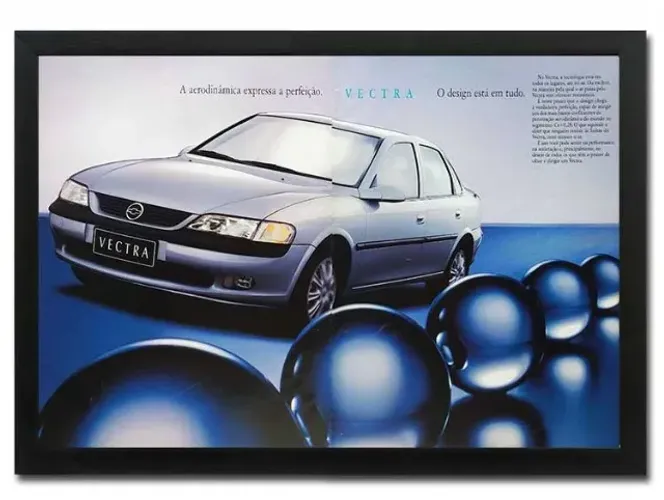 Chevrolet Vectra CD 16V - Quadro decorativo com propaganda original