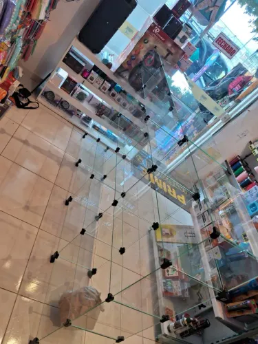 Balcão de vidro gondolas expositor para lojas