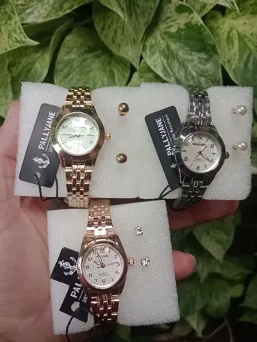 Relógio feminino pequeno, resistente à água.