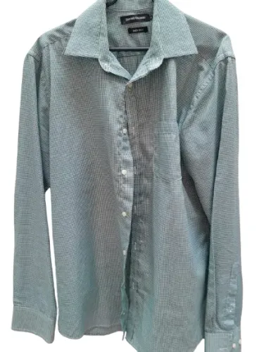Camisa Social Slim Empório Colombo Easy Iron Tamanho: 2 Verde