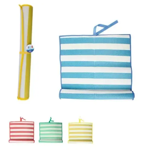 Esteira De Praia Listras 170x60cm Wx5539 Wellmix Funs