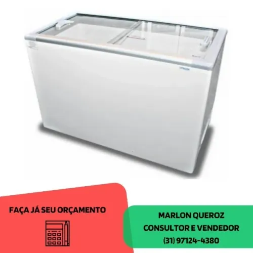 Freezer Horizontal 411 Litros Tampa Cega Fricon
