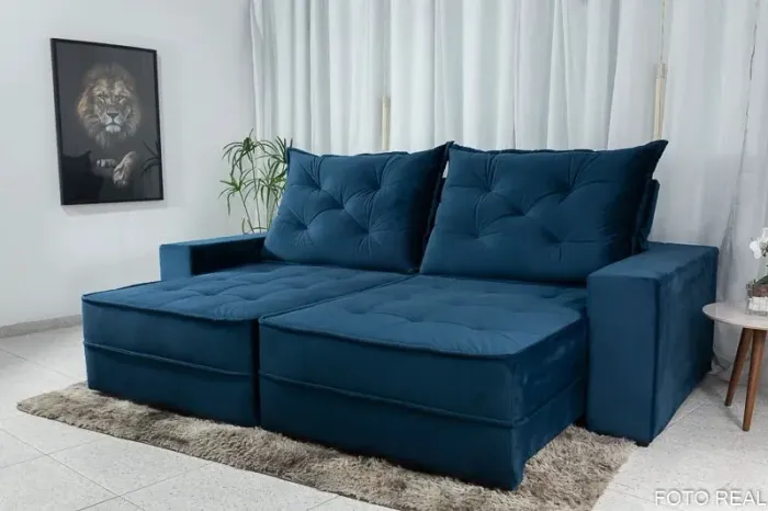 Sofá Retrátil Reclinável Super Design D33 e Molas Ensacadas rf3321