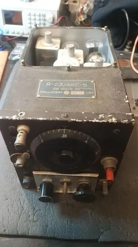 Rádio Receptor Avião Beacon R-23/ARC-5 - Antigo - Colecionador