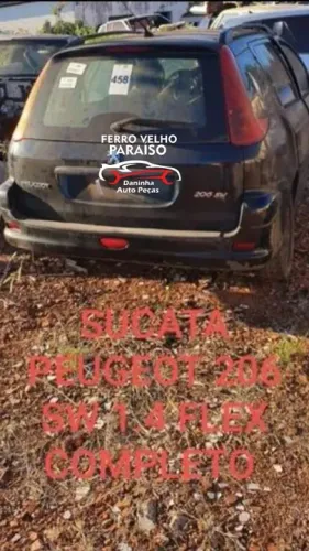 Sucata Peugeot 206 Sw 1.4 Flex Completa 