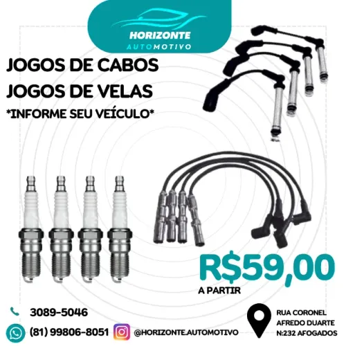 cabo e velas diversas marcas **informe seu carro**