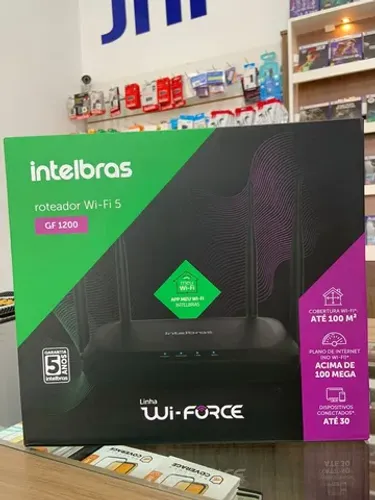  Roteador Wireless WI-Fi 5 GF1200 Intelbras - Parcelamento Sem Juros - Loja Física