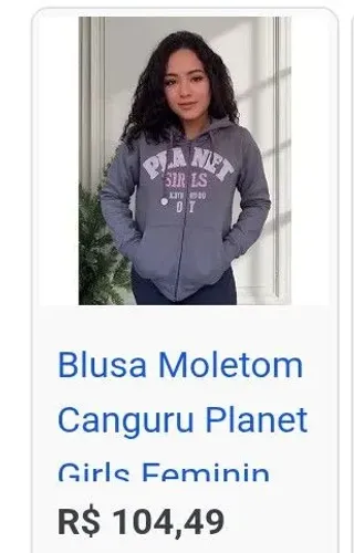 Moletom Planet Girls. 2 por 100,00