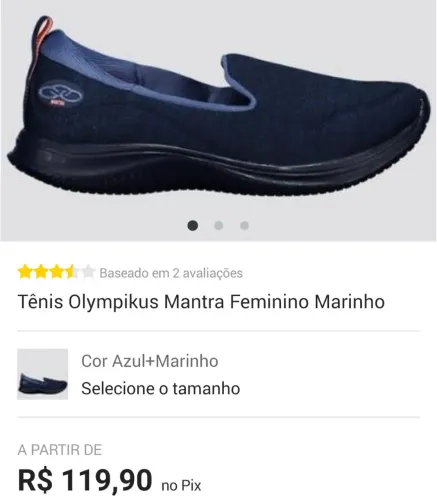 Tênis Olympikus Mantra Feminino Marinho tamanho 39
