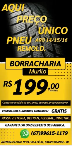 Pneu Aro 14/15/16 Remold - Borracharia Murilo