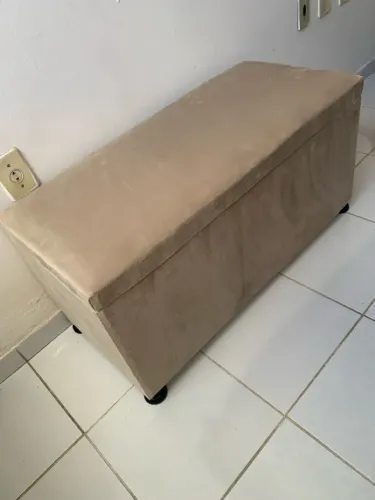 Baú organizador BEGE LUXO 90cm 