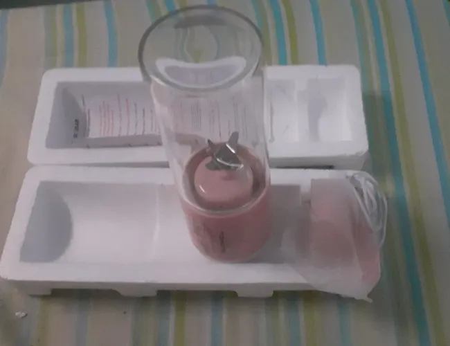 Mini Liquidificador Portátil Tomate 330ml (NOVO)