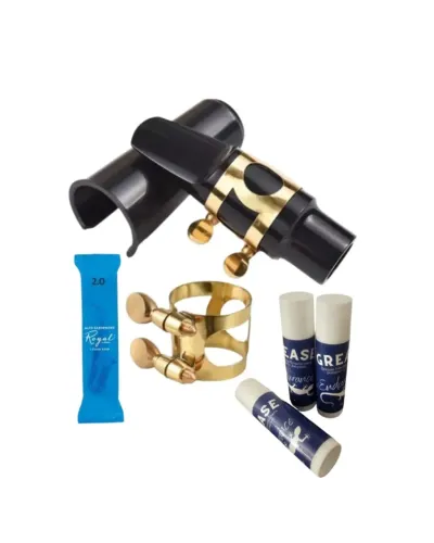 Boquilha para sax alto N5c C/ Grease + Palheta Royal N2
