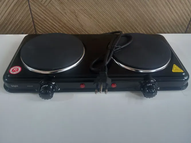 Fogão elétrico 2 bocas novo 2.000W de potência Elgin
