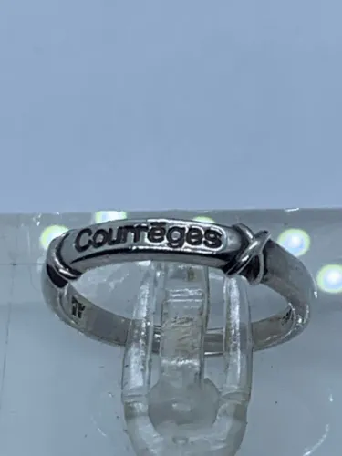Courrèges anel de prata 925