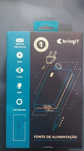 FTE DE ALIMENTAÇÃO CARREGADOR PARA NOTEBOOK BRINGLT NOVO LACRADO FRETE GRÁTIS PARA MACEIÓ