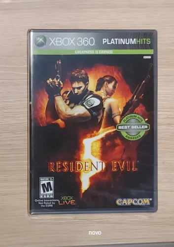 Resident Evil 5 Xbox 360 novo lacrado