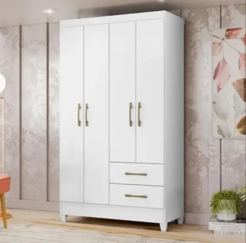 Guarda Roupa 4 Portas 2 Gavetas Novo Varios Modelos