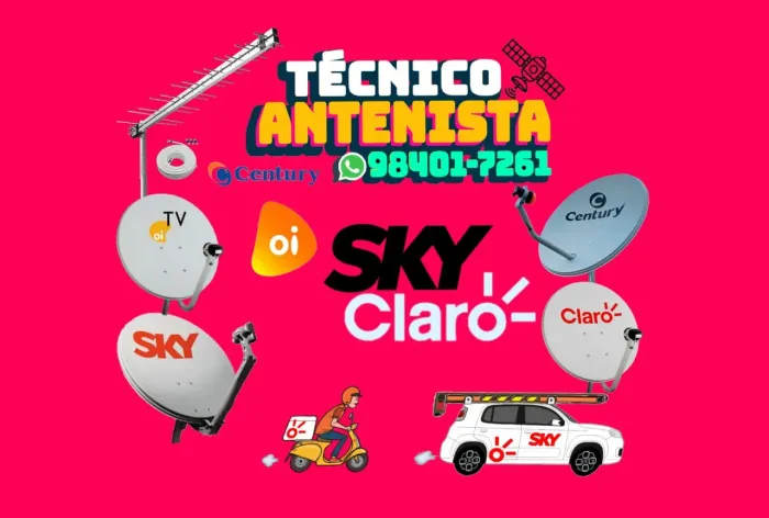 Técnico SKY instalador Nova  Parabólica Digital