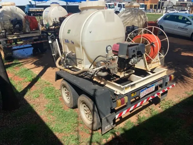 CARRETINHA 2 EIXOS P/ HIDROJATO TRUCK SÃO JOÃO IMP TANQUE PROMINAS MINI HIDROJATO SLRC-010