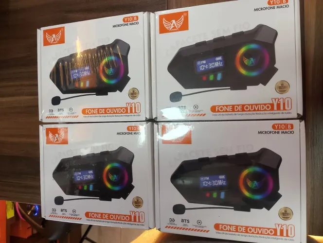 Fone de capacete bluetooth 64,99 reais 
