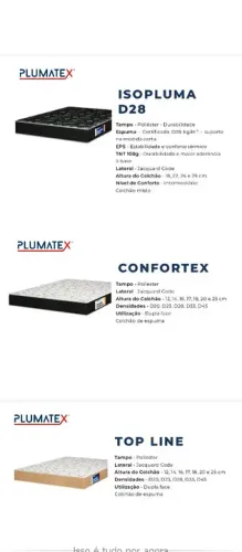 Colchão de Espuma D33 c/ molas ensacadas casal padrão Plumatex - Novo