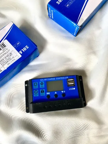 Controlador De Carga Solar 20a 12e24v Pwm C/ Lcd Usb