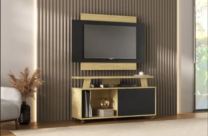 Painel + Rack para Tv áte 50 Rivera (FAZEMOS ENTREGAS DF E ENTORNO)