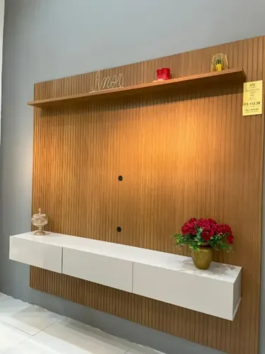 Painel Frisado Curitiba C/Nicho TV até 70 Polegadas - Oferta!!