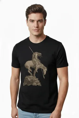 Camiseta de Grife Paul Smith M Preta | Estampa Arte Original Importada