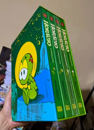 Horácio volumes 1 ao 4 completo com box pipoca e nanquim, edição 3 ainda lacrada.