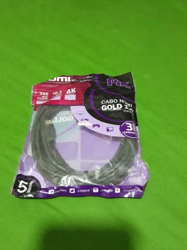 Cabo HDMI 1.4 Gold 5 Metros