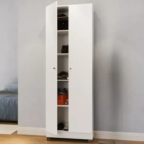 Armário multiuso organizador 2 portas Branco