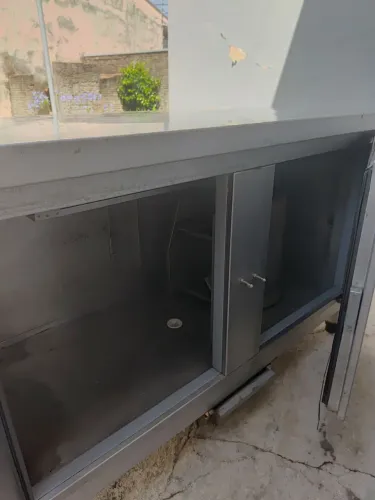 Balcão refrigerado inox para motor externo chama que dá negócio